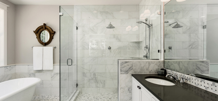 bathroom shower door installation in Turlock